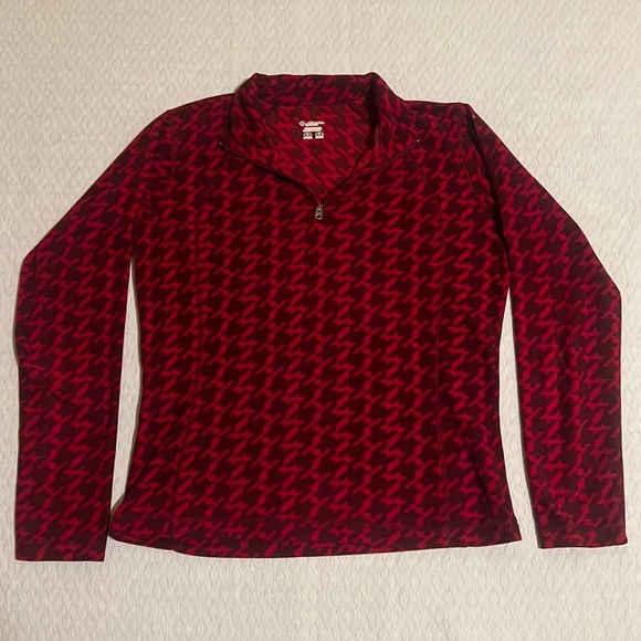 Columbia red colour patterned sweater, size Small - Picture 1 of 7